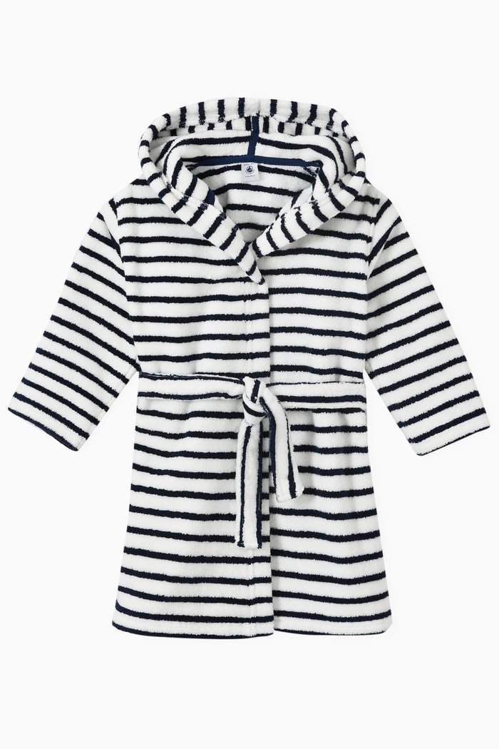 

Striped Bathrobe in Cotton Terry, Multicolour