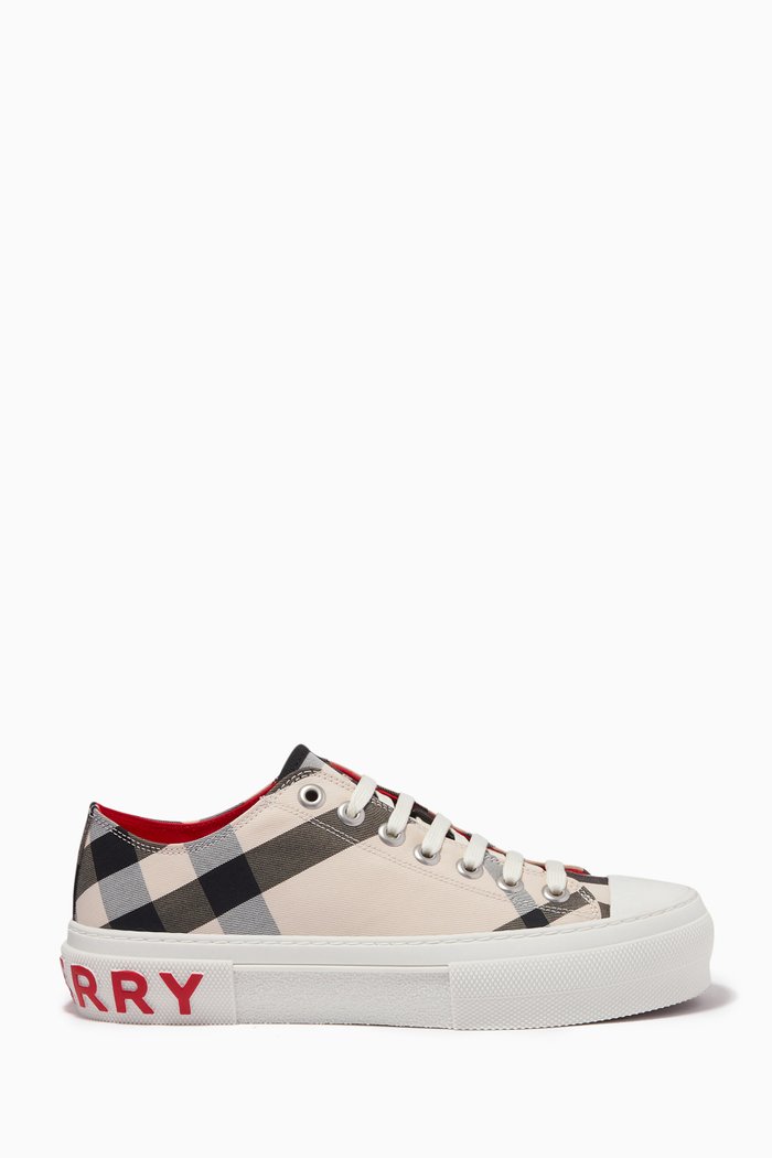

Sneakers in Check Cotton, Neutral