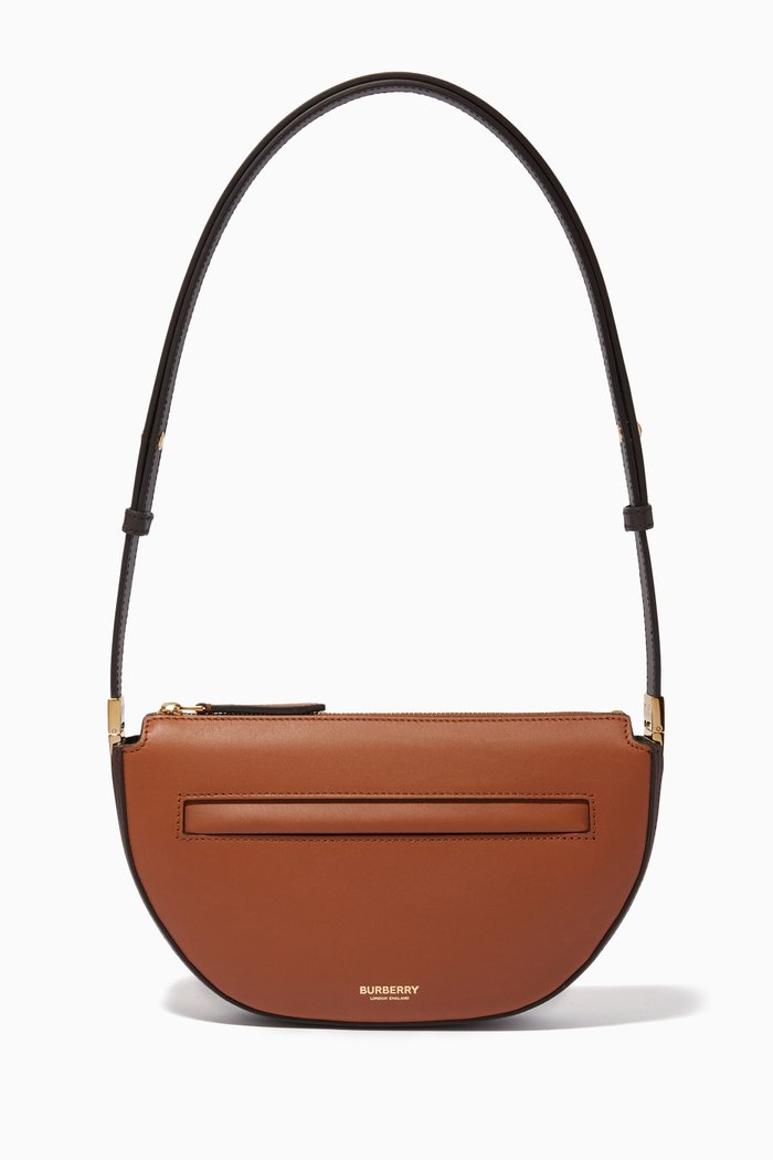 

Mini Olympia Bag in Leather, Brown