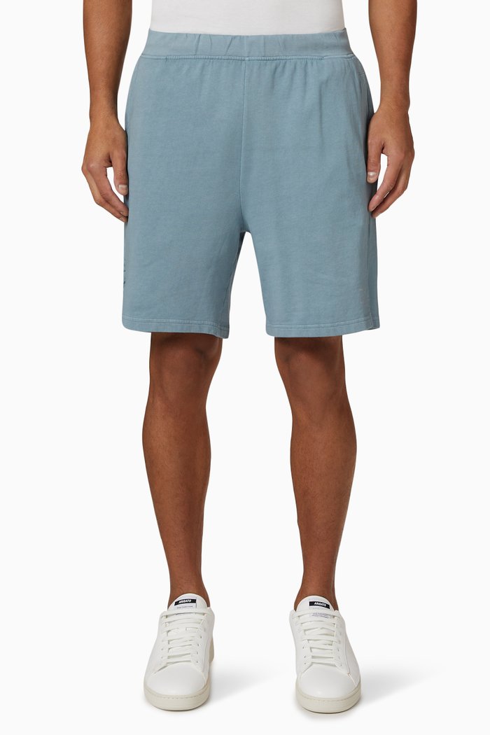 

Garment Dyed Shorts in French Terry, Blue