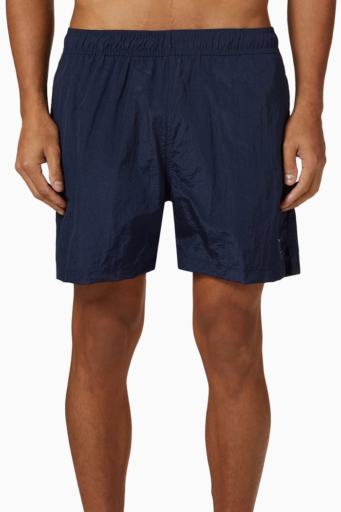 Multifunctional Shorts in Crinkle Nylon, Blue