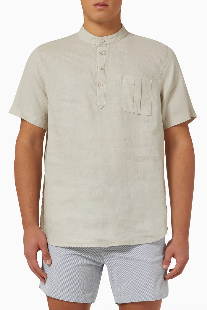 

Home Shirt in Linen-jersey, Neutral