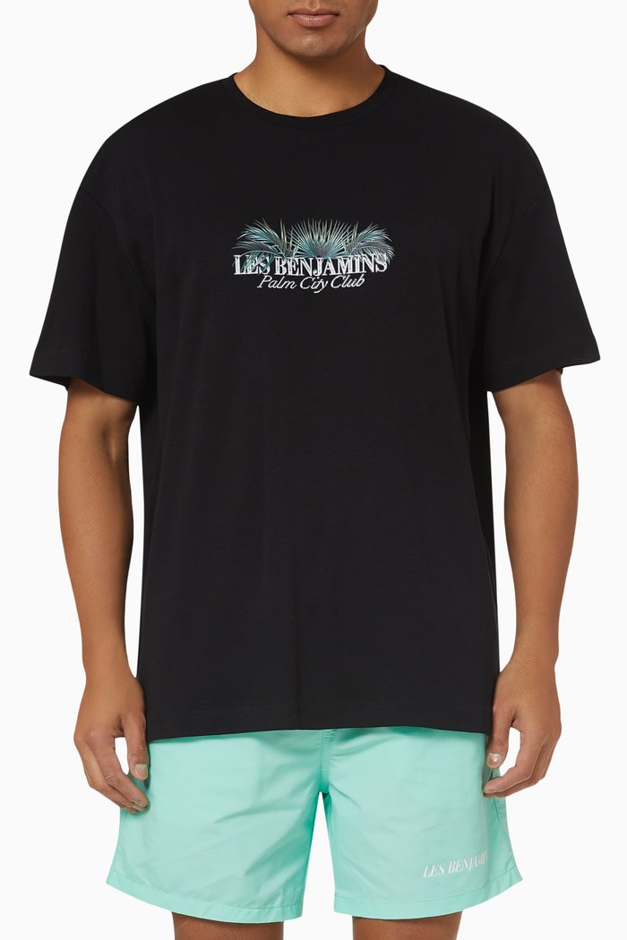 

Oversized T-shirt in Cotton Jersey, Black