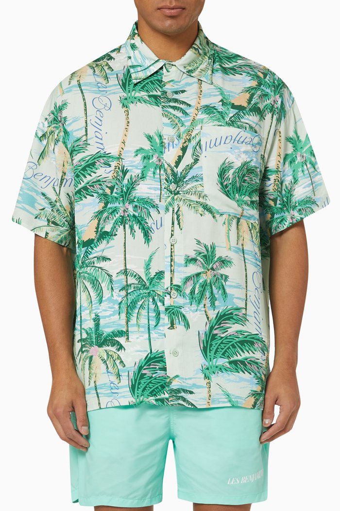 Short Sleeve Shirt in Cotton, Multicolour