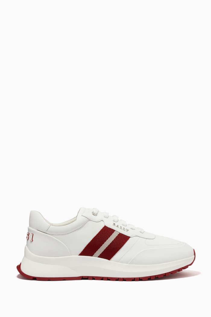 Daryn Sneakers in Mesh & Leather, White