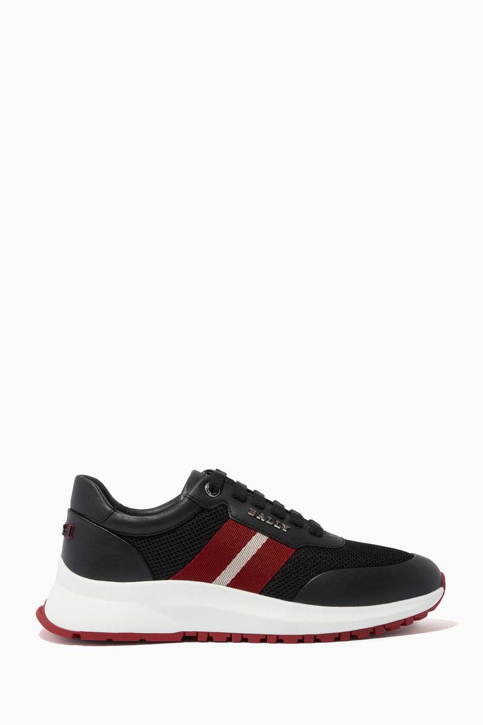 

Daryn Sneakers in Mesh & Leather, Black
