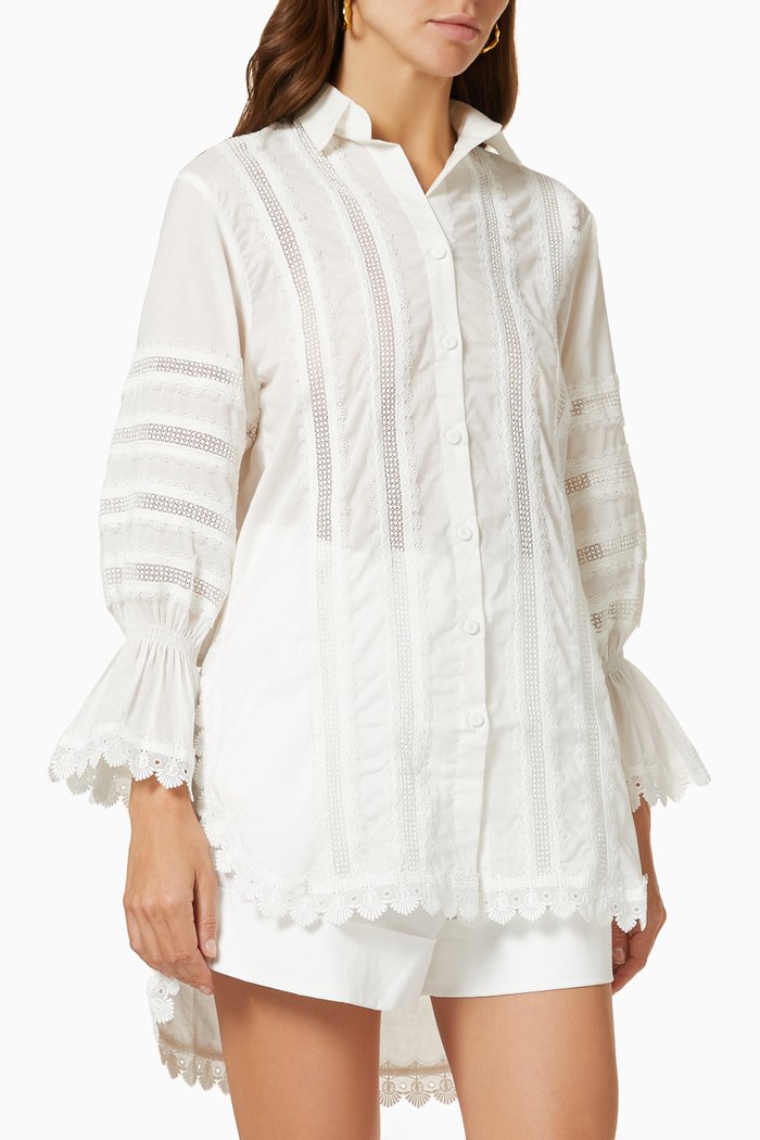 

Catalana Shirt in Cotton, White