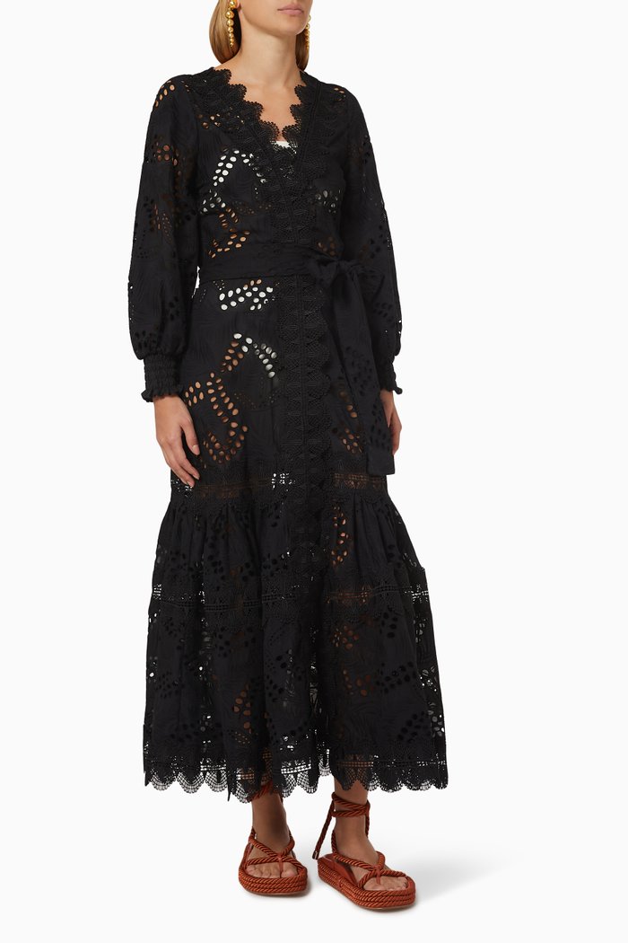 

Vistamar Kimono in Cotton, Black