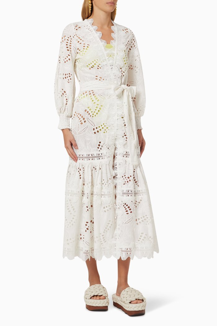 Vistamar Kimono in Cotton, White