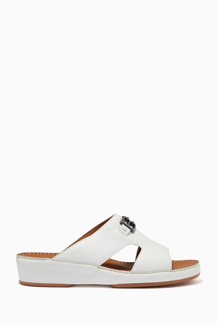 

Harames Sandals in Leather, White