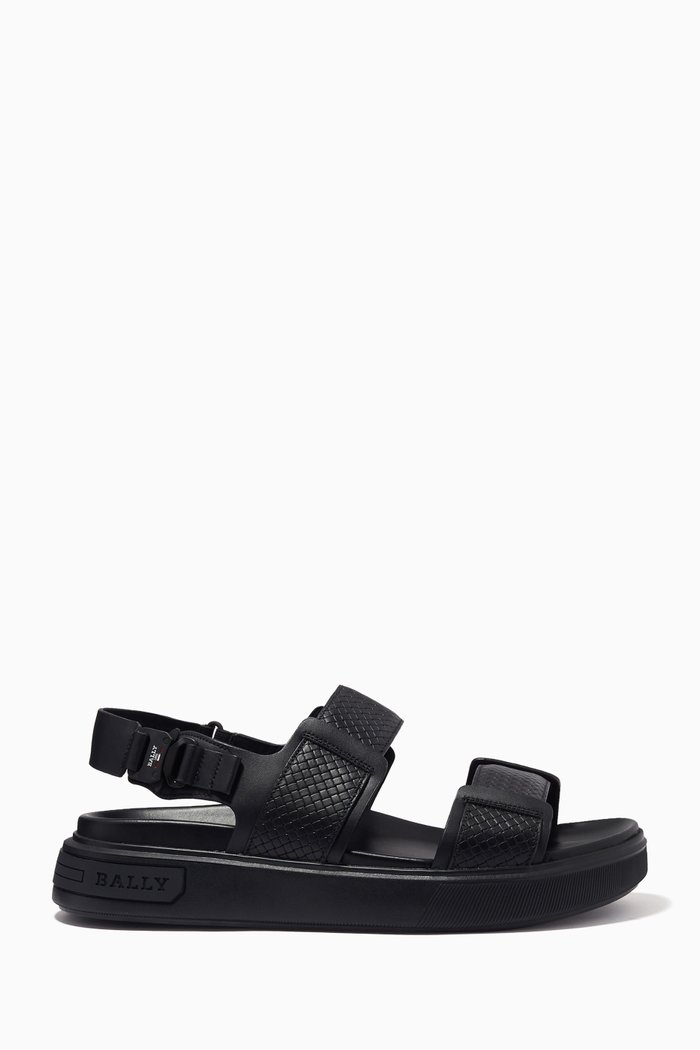

Jaron Sandals in Leather, Black