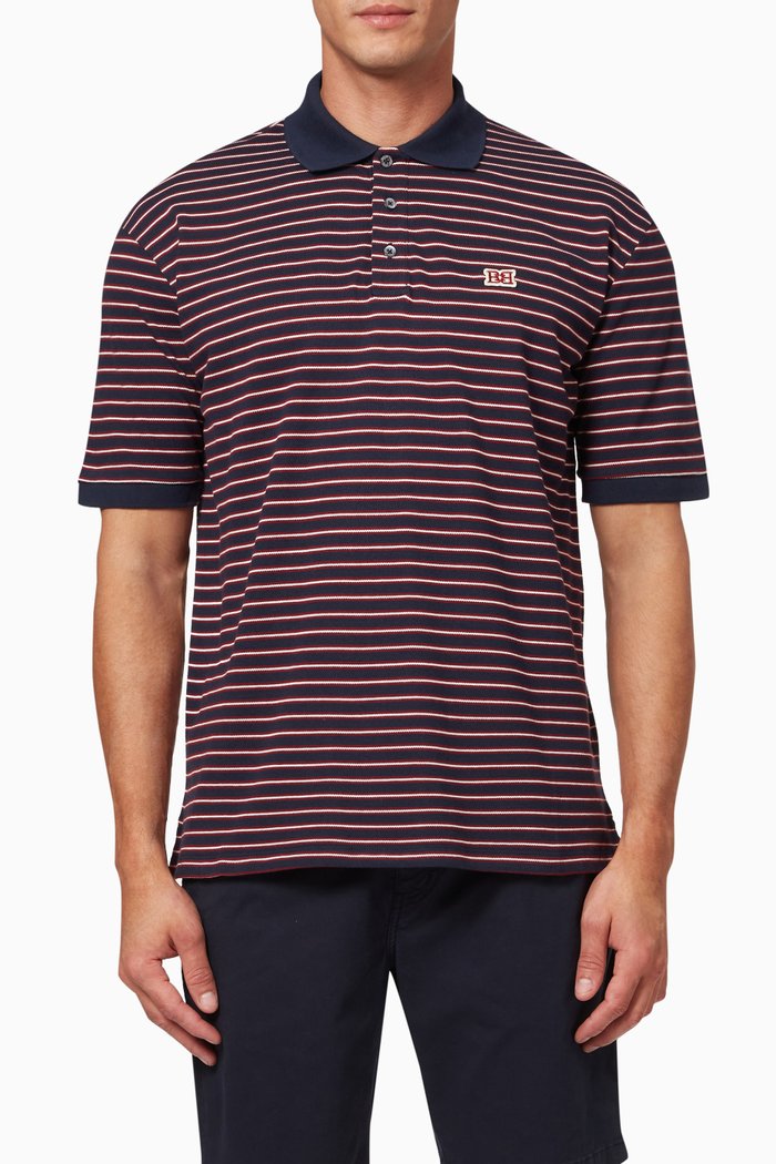 

Polo Shirt in Cotton, Blue