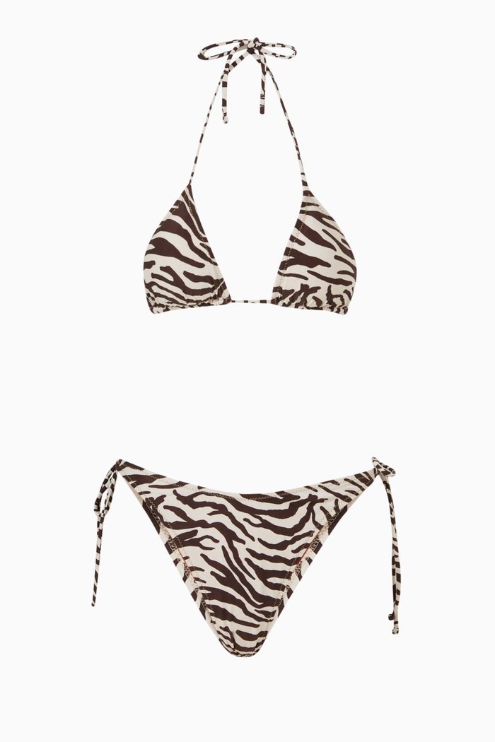 

Susan Bikini Set in ECONYL®, Brown