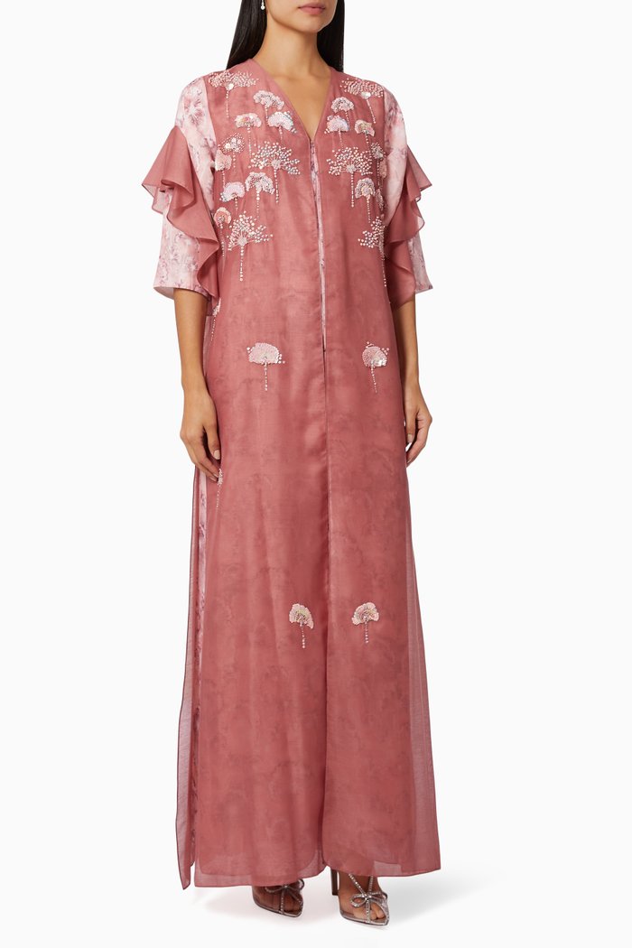 

Embellished Maxi Dress, Brown