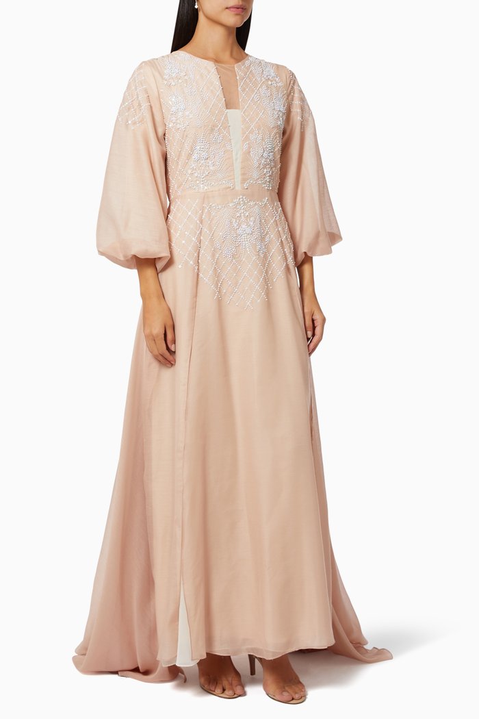 

Embroidered Kaftan, Pink