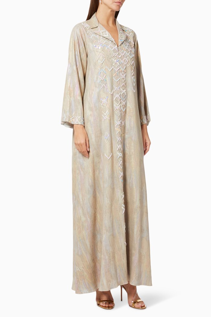 Embellished Kaftan, Grey
