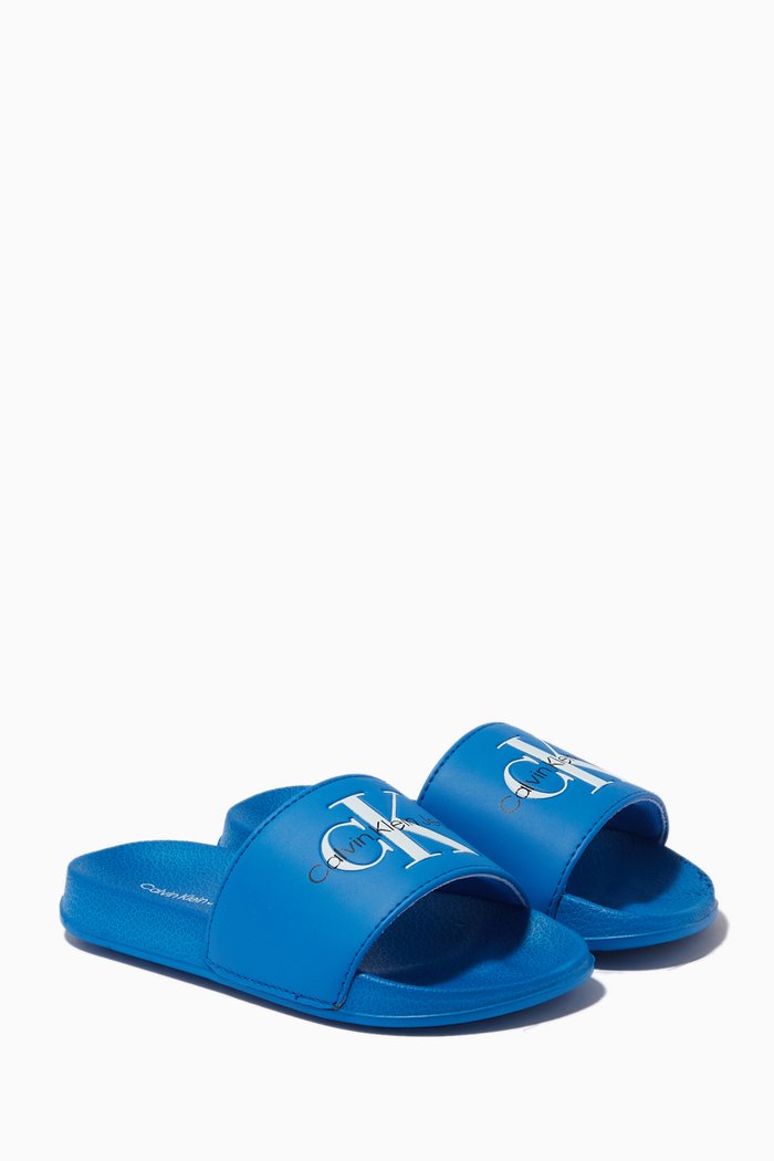 

Logo Pool Slides, Blue