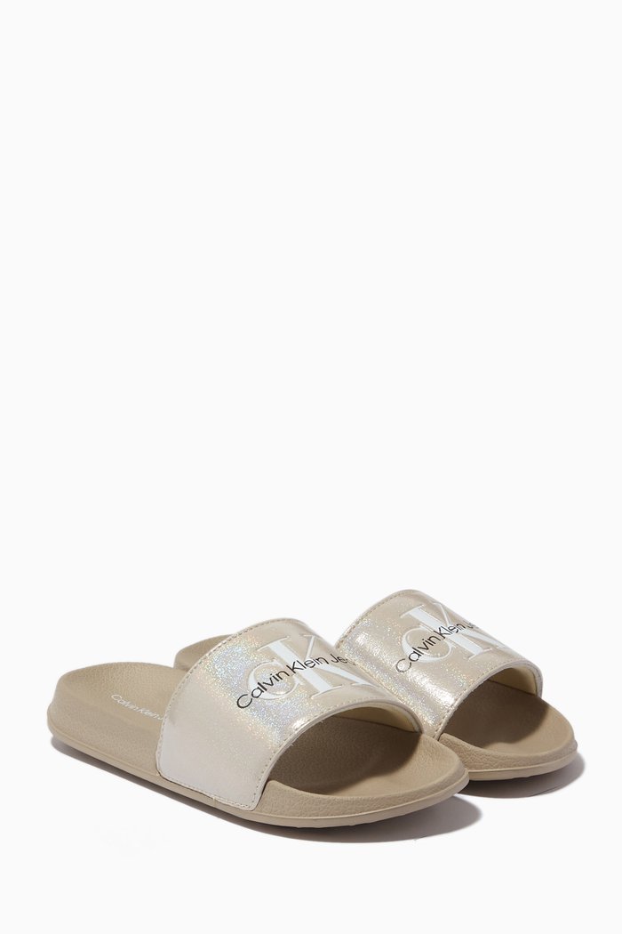 

Logo Print Pool Slides, Neutral