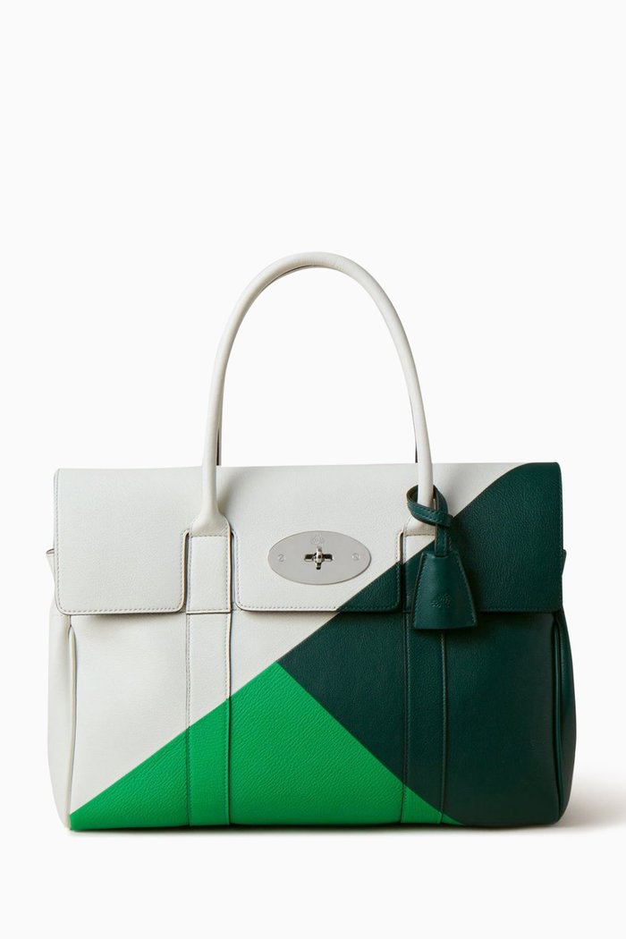 

Bayswater Colour-block Shoulder Bag in Silky Calf Leather, Multicolour