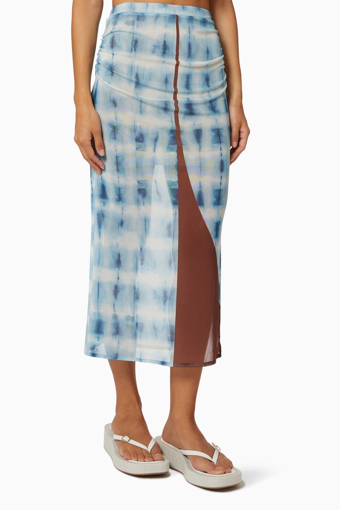 90's Mesh Skirt, Blue