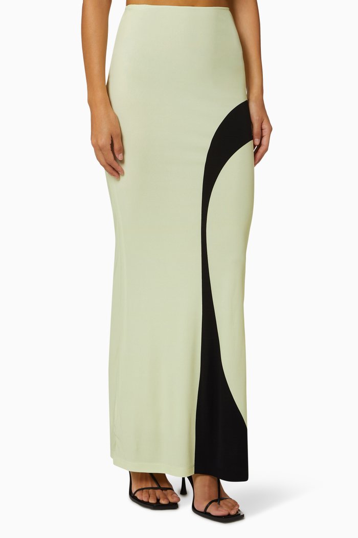 Maxi Skirt in Jersey, Neutral