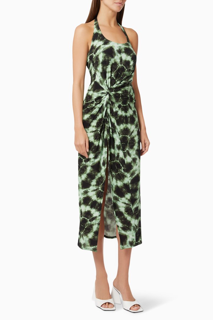 

Honeymoon Drape Dress, Green