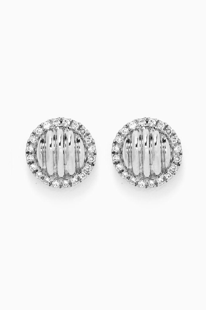 

Diamond Stud Earrings in 18kt White Gold