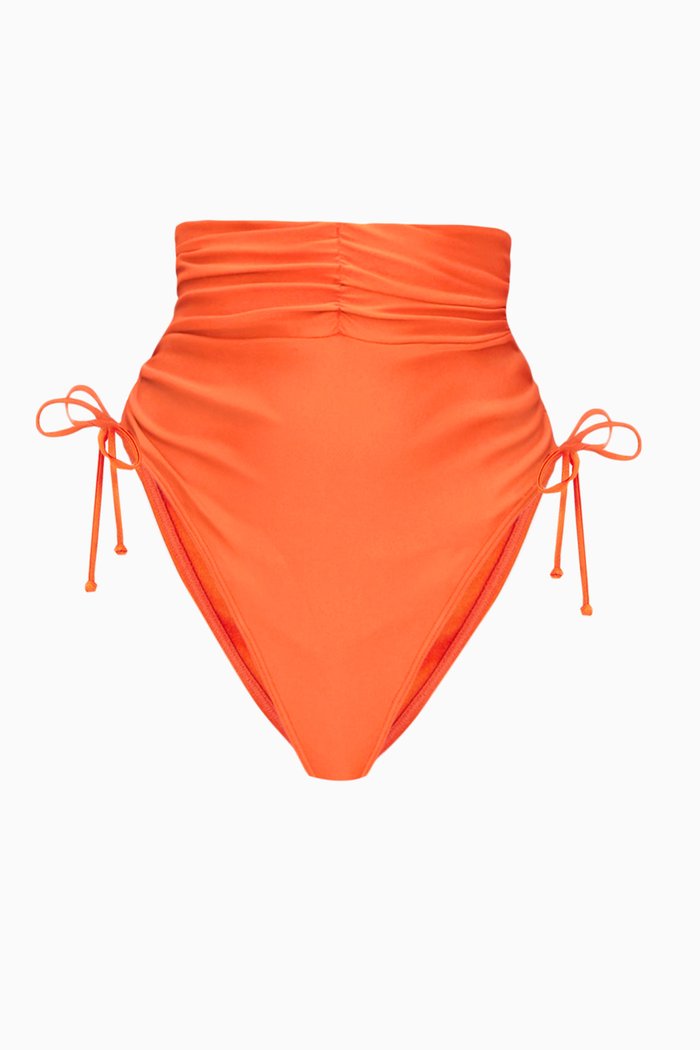 

Menasa High-rise Bikini Bottoms in Stretch Nylon, Orange