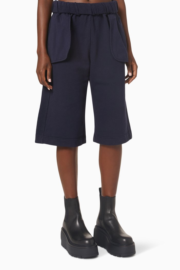 

Reverse Rolled Shorts in Cotton, Blue