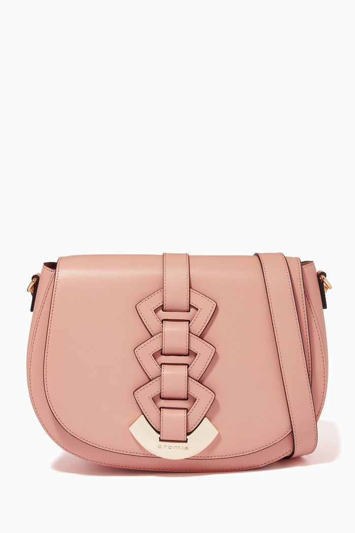 

Medium Xena Shoulder Bag in Calfskin, Red