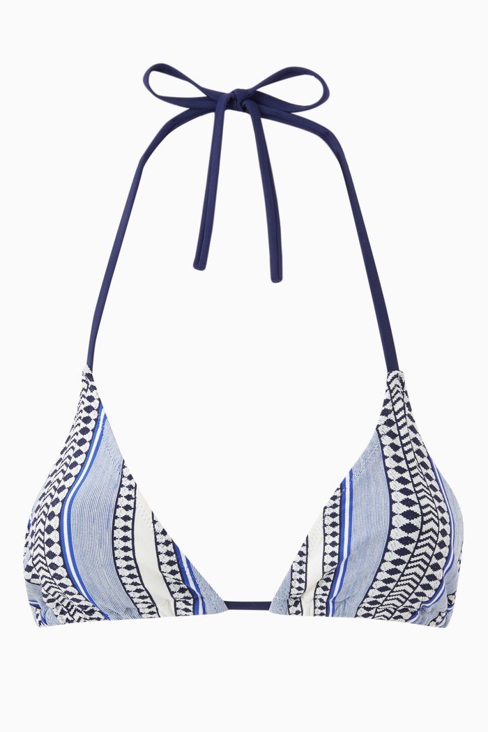 

Neela Triangle Bikini Top, Blue