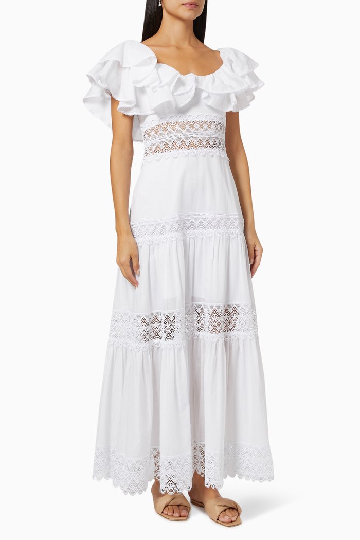 

Florence Dress in Cotton Voile, White