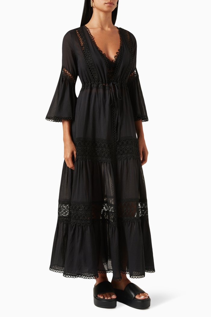 

Glen Long Kaftan, Black