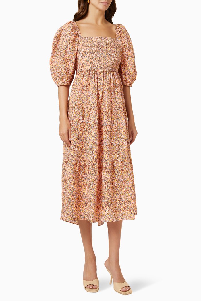 

Morwell Midi Dress, Orange