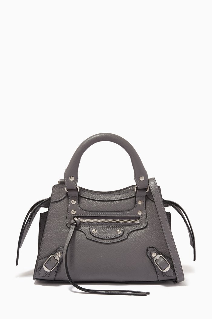 

Neo Classic City Mini Bag in Pebbled Calfskin, Grey