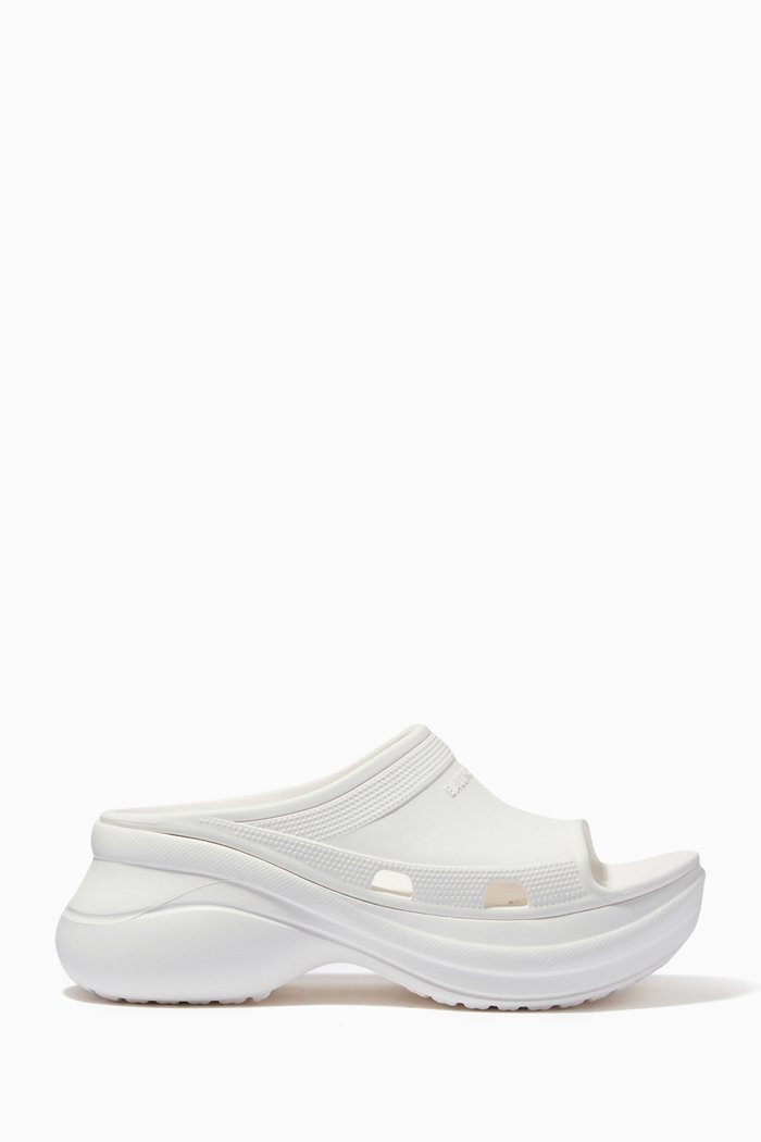 

x Crocs™ Pool Slides in Rubber, White