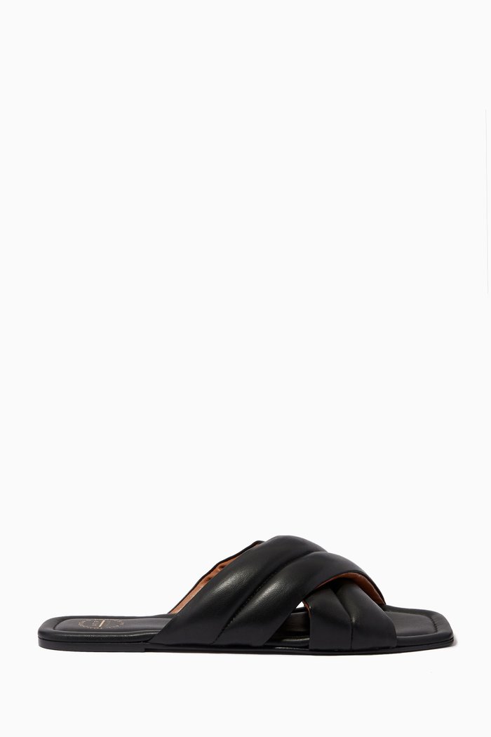 

Cotti Slides in Nappa, Black