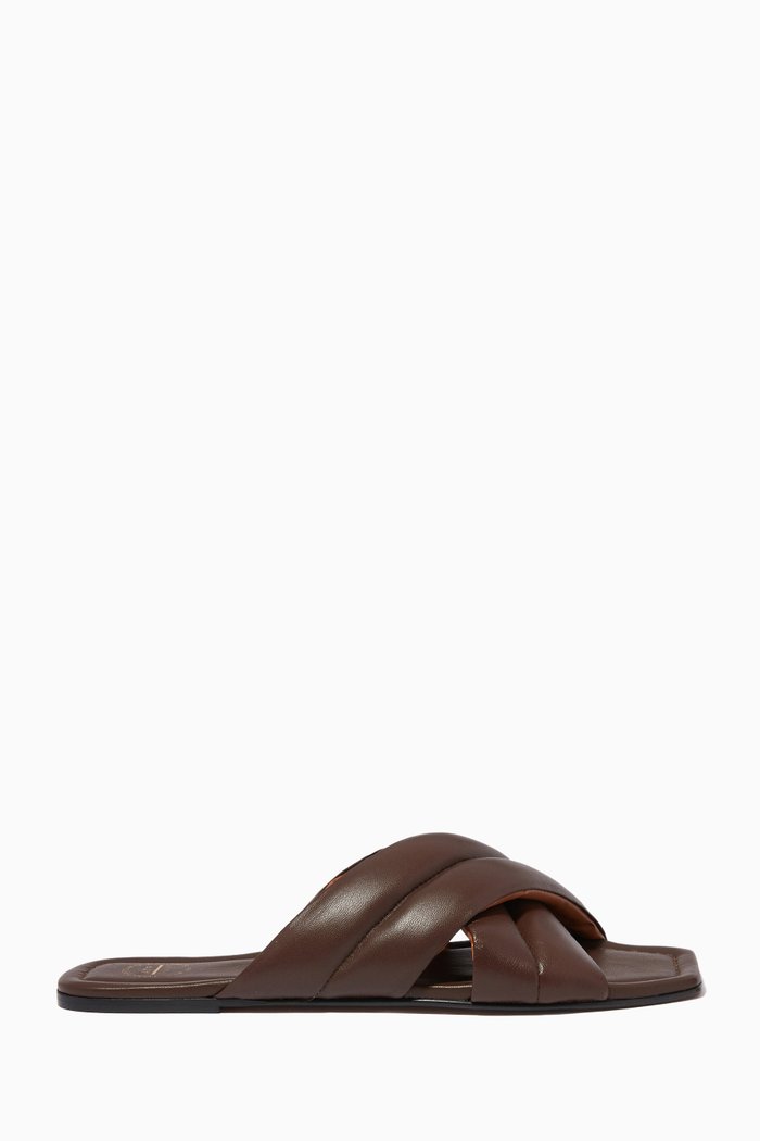 

Cotti Slides in Nappa, Brown