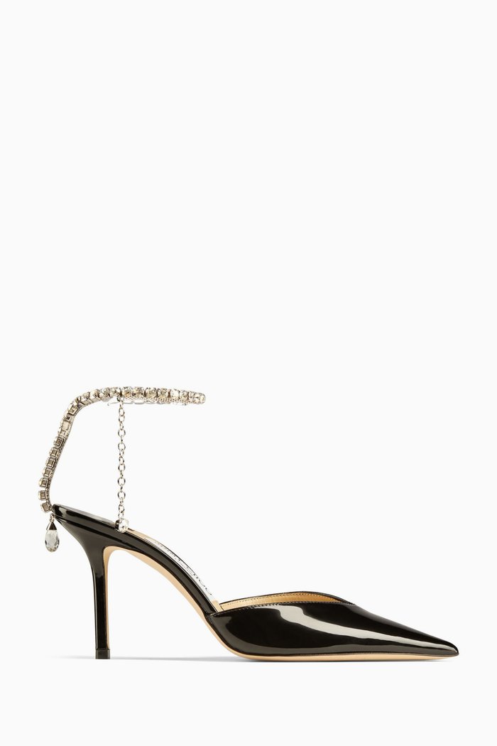 

Saeda 85mm Pumps in Patent Leather, Black