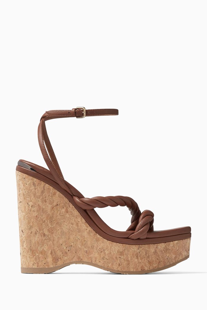 

Diosa Wedge 130 Sandals in Nappa, Neutral