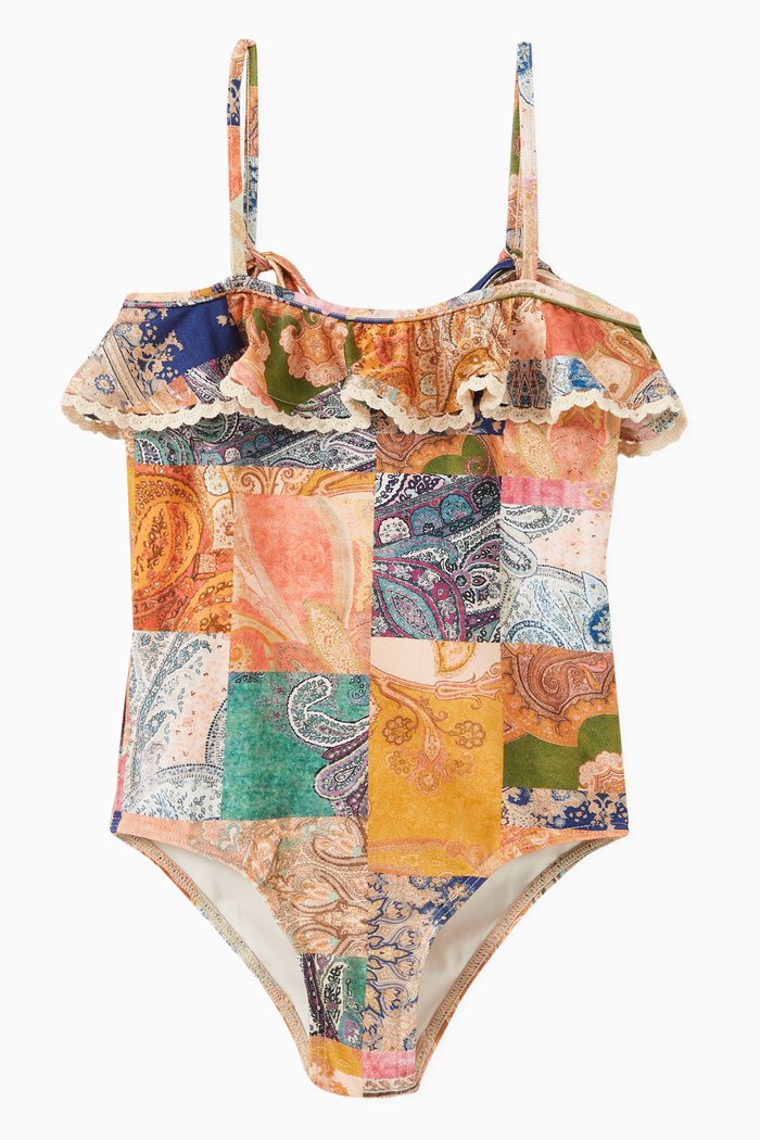 

Anneke Frilled One-piece Swimsuit, Multicolour