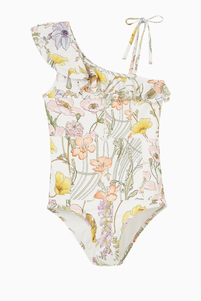 

Jeannie Frilled One-piece Swimsuit in Polyamide & Elastane, Yellow