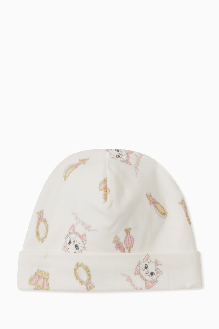 

Beauty Marie Print Hat in Cotton, Neutral
