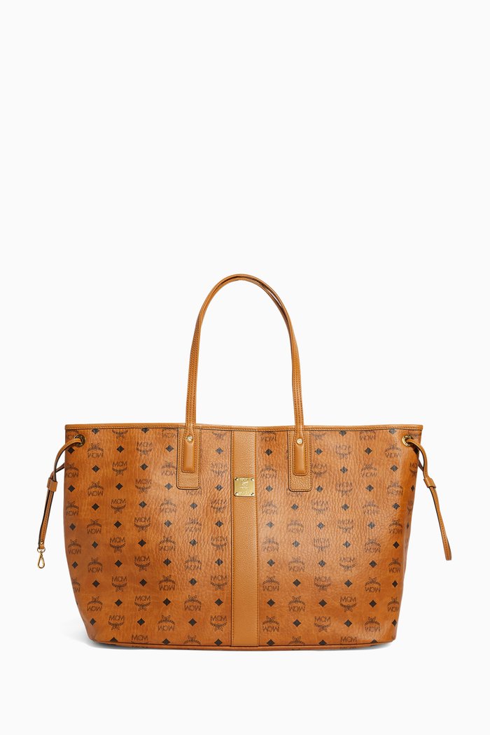 

Medium Reversible Liz Shopper in Visetos, Brown