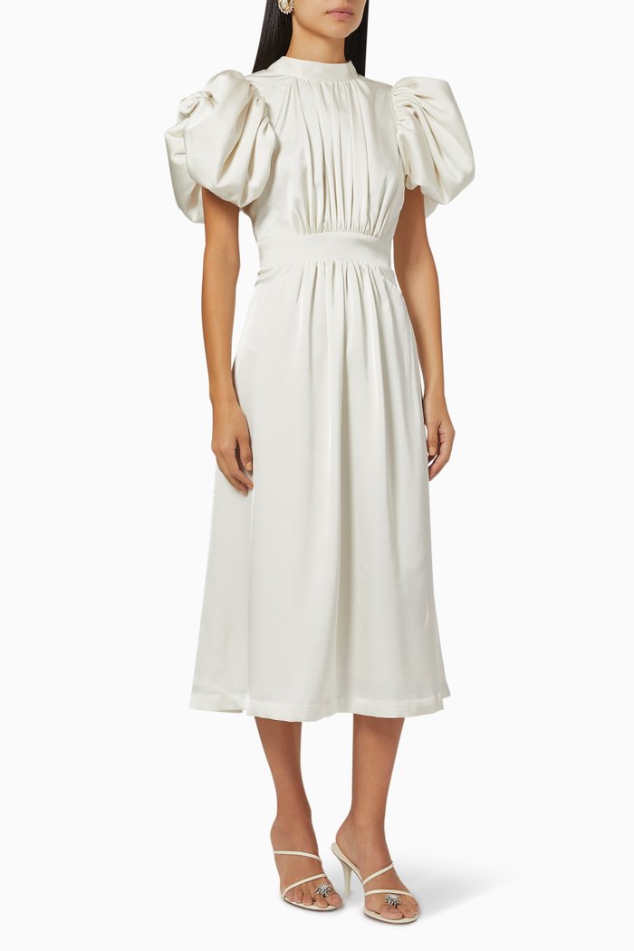 

Noon Dress in Viscose, White