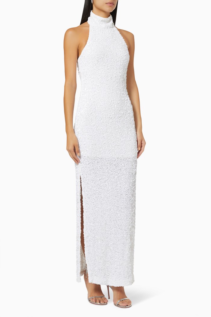 

Kaisa Turtleneck Dress, White