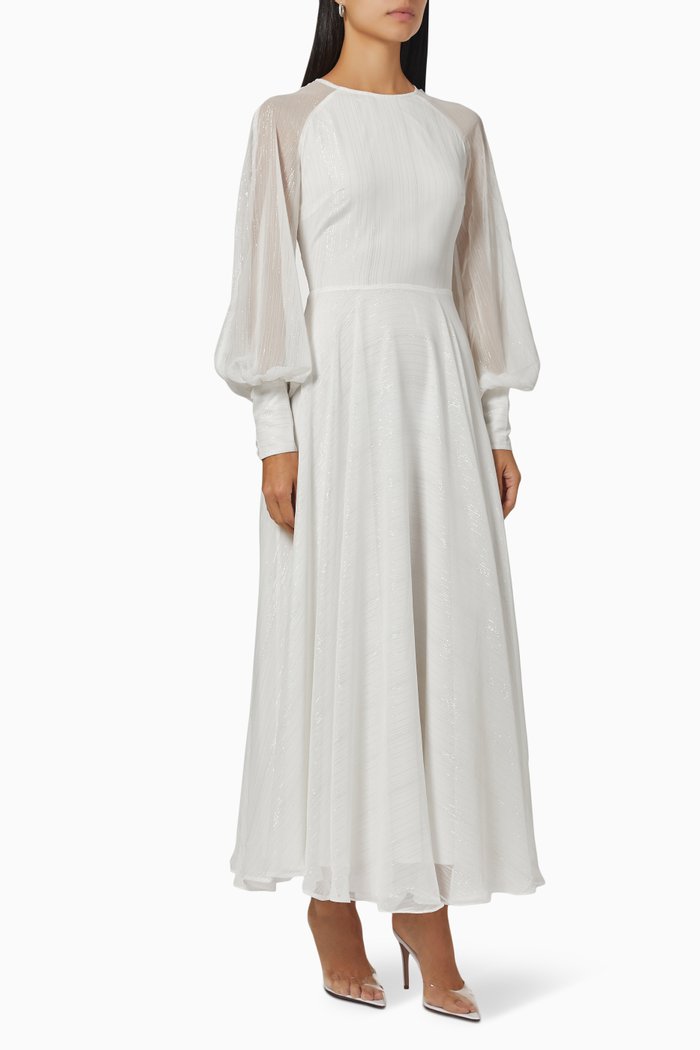 

Mary Dress in Eco Viscose, White