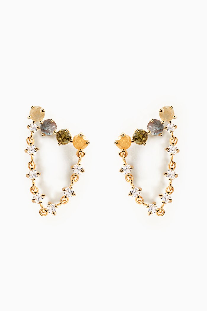 

Juno Stud Earrings in 18kt Gold-plated Sterling Silver