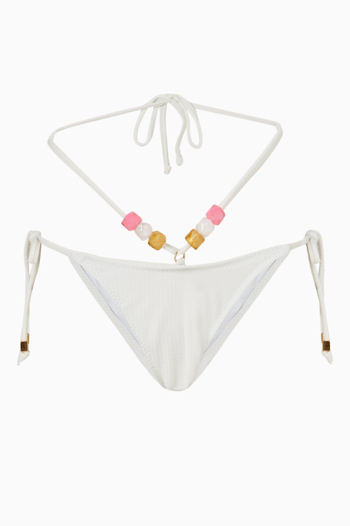 

Kaia Tie Side Bikini Bottom, Neutral