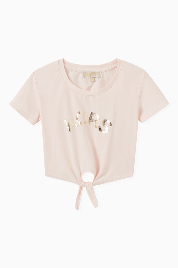 

Foil Logo T-shirt in Jersey, Pink